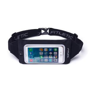 running belt with window for phone