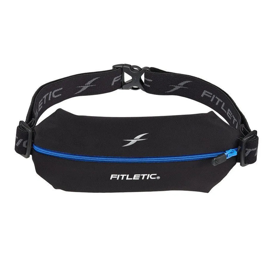  Fitletic Bolt Double Pocket Running Belt & Active Fanny Pack  For Men & Women – Water Resistant, Lightweight Sleek Design – Patented No  Bounce Hip Hugging Fit – Holds Any Phone 