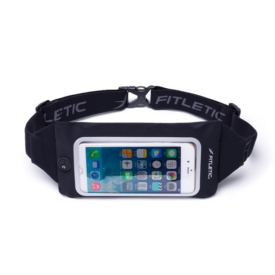 running belt with window for phone